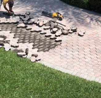 DRIVEWAY PAVER REPAIR BY PSI POWER WASHING 