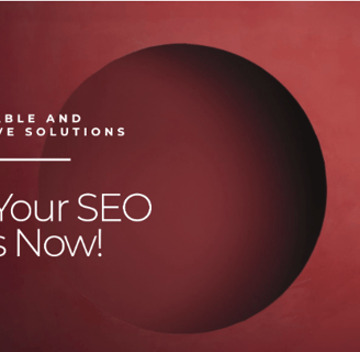 a red background with the words get your seo search engine