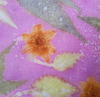 Botanical Print Flowers & Leaves