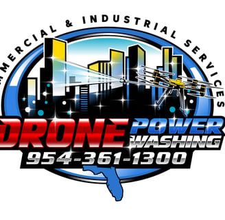 drone power washing logo