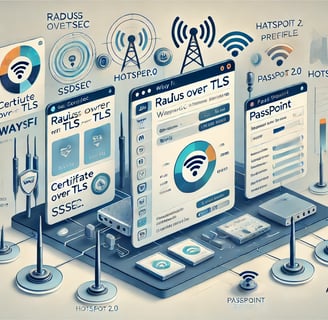 An illustration showcasing the configuration of an Aruba Wireless LAN Controller for WayFi integrati