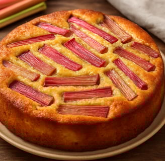 a cake with a cake on a plate