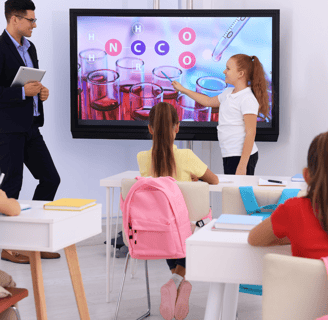 Smart Classroom Kit including interactive tablet, digital whiteboard, and smart learning accessories for modern classrooms.