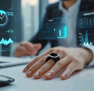 Fitness tracking smart ring