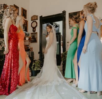 Como es la sesión con damas de honor - Mejor fotógrafo de bodas en Guadalajara, México