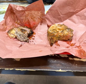 Cooper's barbecues, famous pork chops