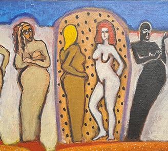 oeuvre d'art- nus - artiste peintre -peintures - femmes