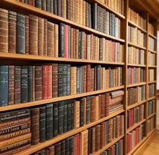 A bookshelf with a lamp on a wooden floor