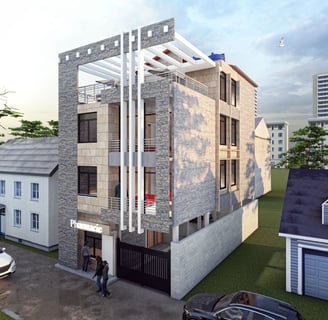 Maison R+3 Kintambo / Kinshasa