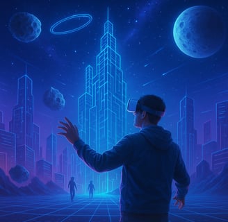 a man in a virtual reality headset