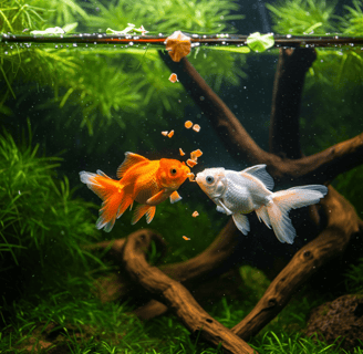 Alimentación peces acuario