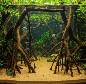 Troncos para acuario
