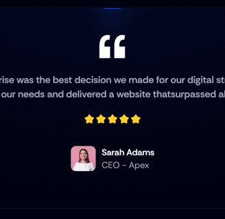 Client testimonial of Design Spark