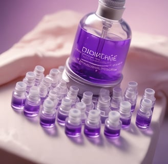 A person with long pink nails holds a box labeled 'Dream Peptide Complex Mask' against a neutral background. The box also has some Korean text and mentions 'TheDream – SkinClinic'. The person appears to be dressed in a white, textured fabric and has a tattoo on one finger.