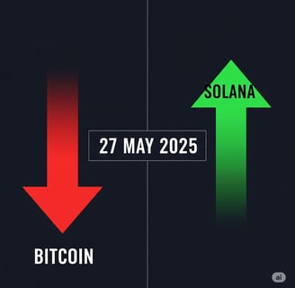 Crypto market update 27 May 2025 – Bitcoin price drop, trending altcoins, market news