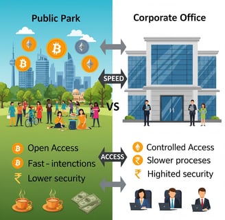 Private vs Public Blockchain Kya Farak Hai  Blockchain Guide 2025