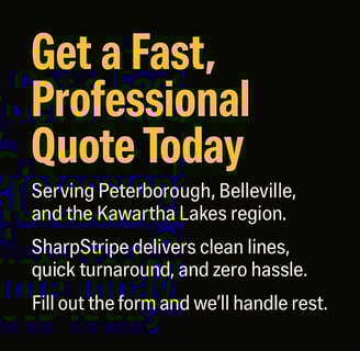 SharpStripe | Line Striping & Parking Lot Painting in Peterborough