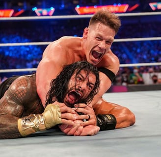 john cena roman reigns