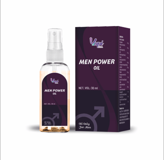 a bottle of men's power oil