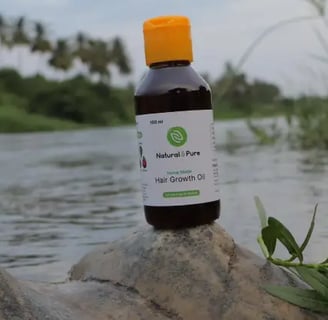 Natural oils and herbs for promoting healthy hair growth