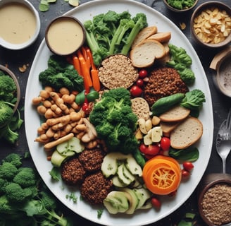 A container labeled 'Youthful Living Keto Vegan Protein Shake' is prominently displayed. The container highlights its plant-based ingredients and is flavor 'Cafe Mocca'. It's positioned on a reflective surface with part of a banana visible in the background.