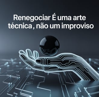 Renegociar é uma arte técnica