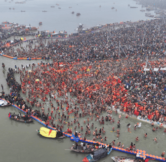 Panoromic view of Maha Kumbh 2025