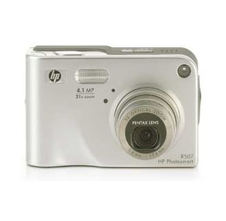 appareil photo compact de couleur grise de marque Hewlett Packard