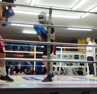 peleadores boxeo en el ring