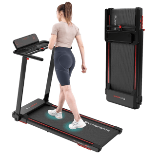 CITYSPORTS Tapis de Course Pliable pour Maison,2.0HP Tapis de Course Pliable Sous Bureau Réglage