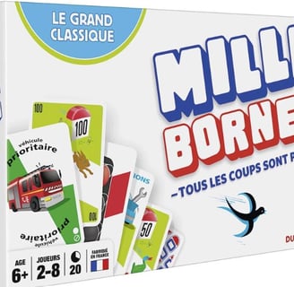  Dujardin – Mille Bornes Le Grand Classique – Jeu de société – Jeu de cartes – Atteignez les 1000 bo