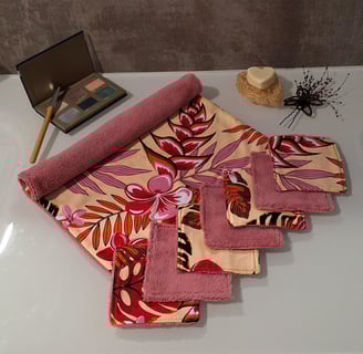 Lingette et serviette de visage