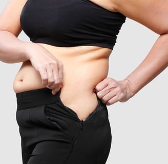 a woman with a belly