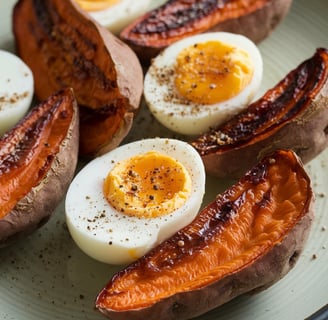 Eggs + Sweet Potatoes + Black Pepper