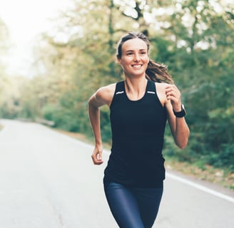 woman jogging