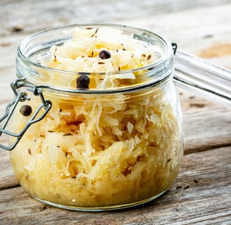 sauerkraut in a jar