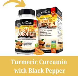 a bottle of turmic cucumin cucumin with a box of