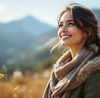 woman enjoying the outdoors