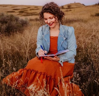 woman journaling