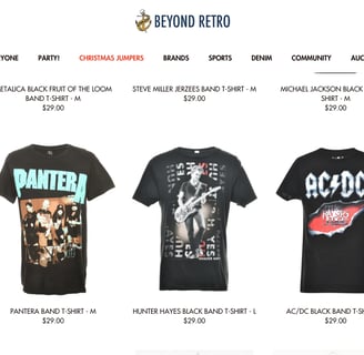 Beyond retro clothing website store vintage shirts