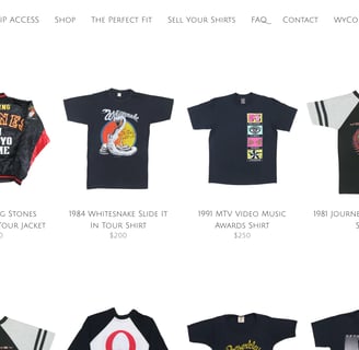 WyCo Vintage online store vintage tees shirts retro