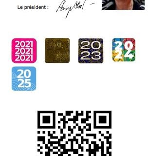 Carte Adhérent Maison des Artistes - Artiste-Auteur - Aquarelle - EncrePeintre 
