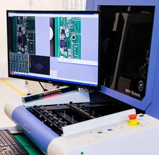 Omini uses AOI (Automated Optical Inspection) in PCB assembly for efficient defect detection.