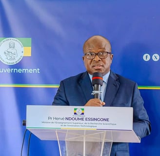 Le ministre de l’Enseignement supérieur gabonais, Pr Hervé Ndoume Essingone