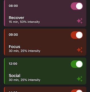 Apollo neuro schedule to reduce stress, improve focus and get productive