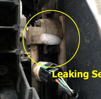 Renault Trafic leaking air con seal