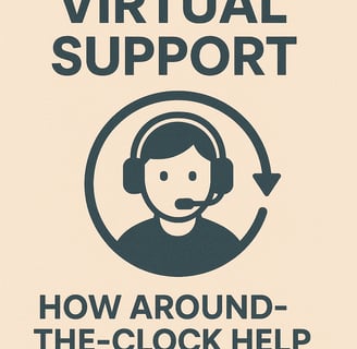 a poster with a woman in a headset and a headset