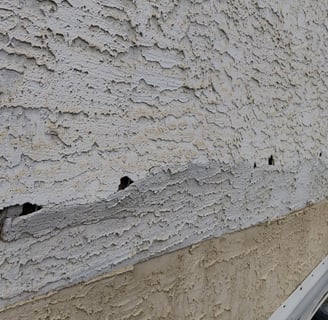 BULGING CRACKING PEELING OF STUCCO