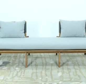 Outdoor sofa ,a pair of two couches with pillows and pillows