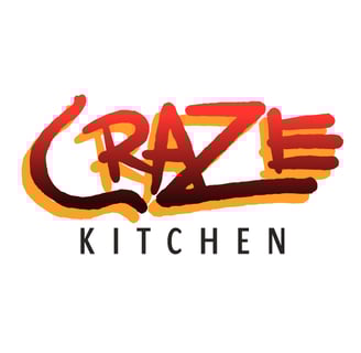 a logo for a restaurant called craze